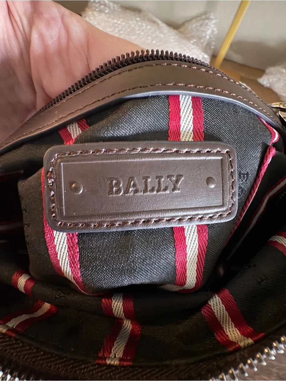 Bally Switzerland Vintage Trainspotter Messenger Bag